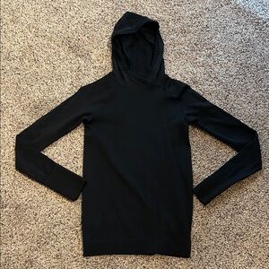 Lululemon Women’s Black Hooded Restless Top size 6
